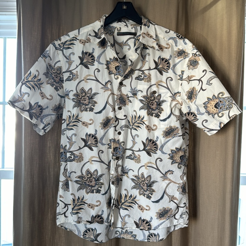 Men’s large Axis cotton button up